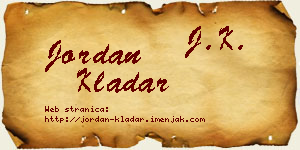 Jordan Kladar vizit kartica